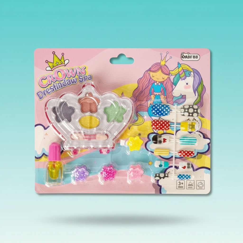 Crown Eyeshadow Nail Make up Kit by Gifthubmart