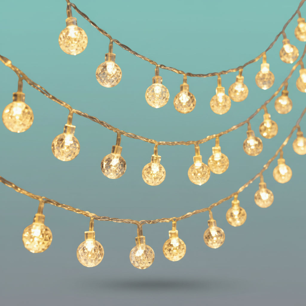 Curtain Led Light Balls by Gift Hub Mart