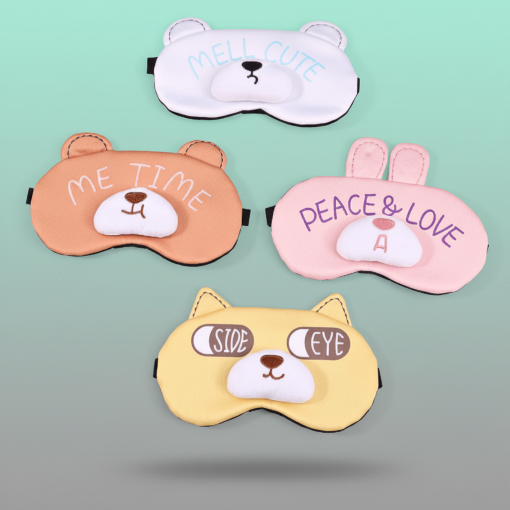 Cute Bear Eye Sleep Mask Dog Face with Freezing Gel by Gifthubmart