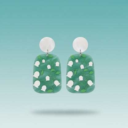 Cute Floral Printed Earrings by Gifthubmart