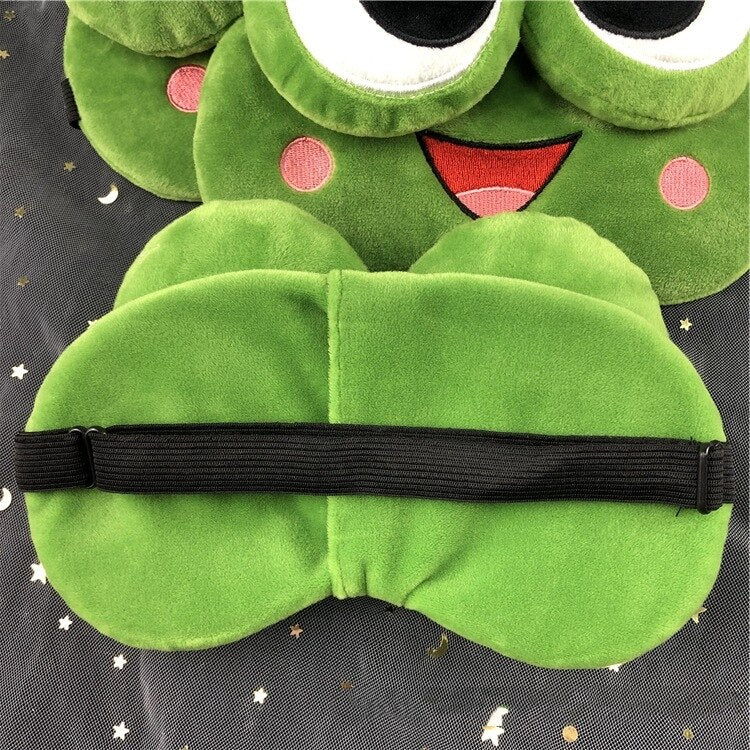 Cute Frog Eye Sleep Mask Dog Face with Freezing Gel by Gifthubmart