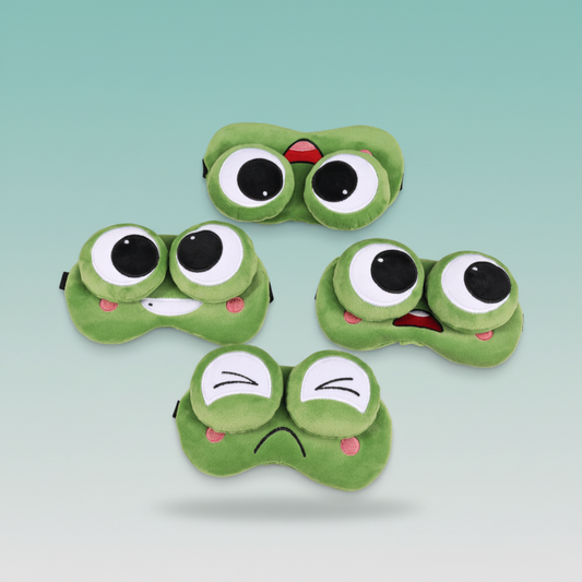 Cute Frog Eye Sleep Mask Dog Face with Freezing Gel by Gifthubmart