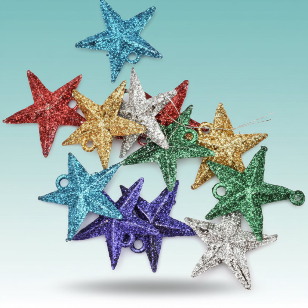 Decorative Glitter Stars Small by Gifthubmart
