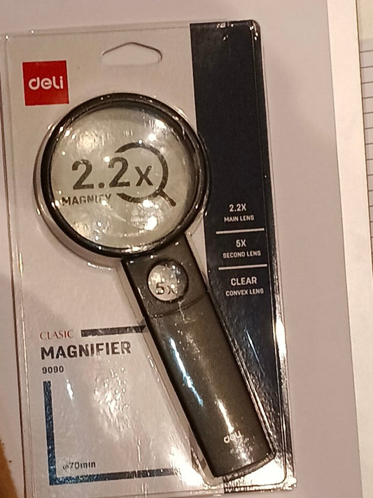 Deli Classic Magnifier 9090 70 mm by Gift Hub Mart