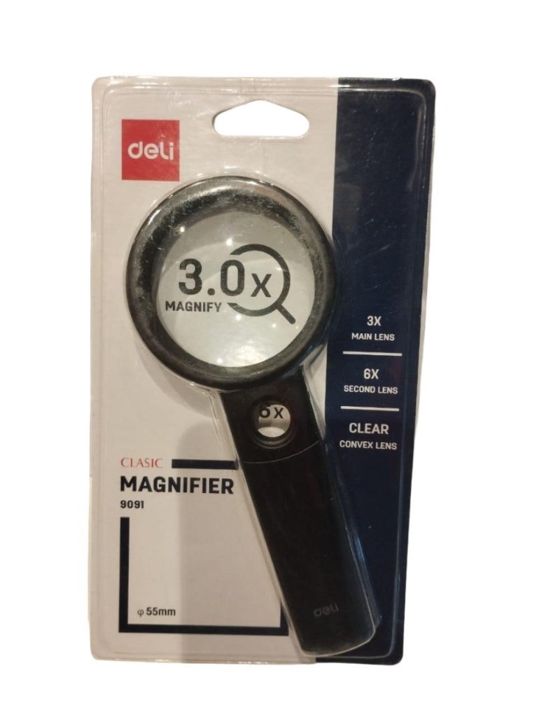 Deli Classic Magnifier 9091 3.0x Lens 55 mm by Gifthubmart