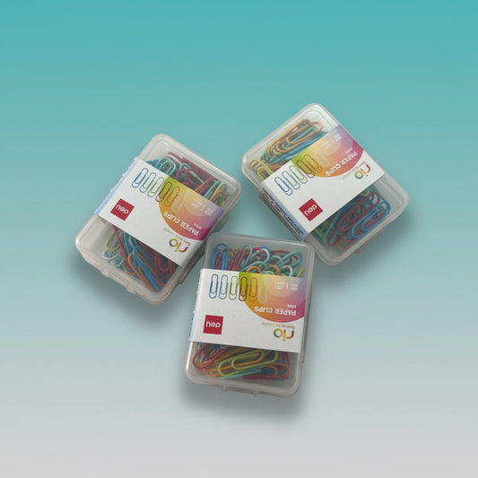 Deli Paper Clips 100 Pcs Box Multicolour - Gift Hub Mart