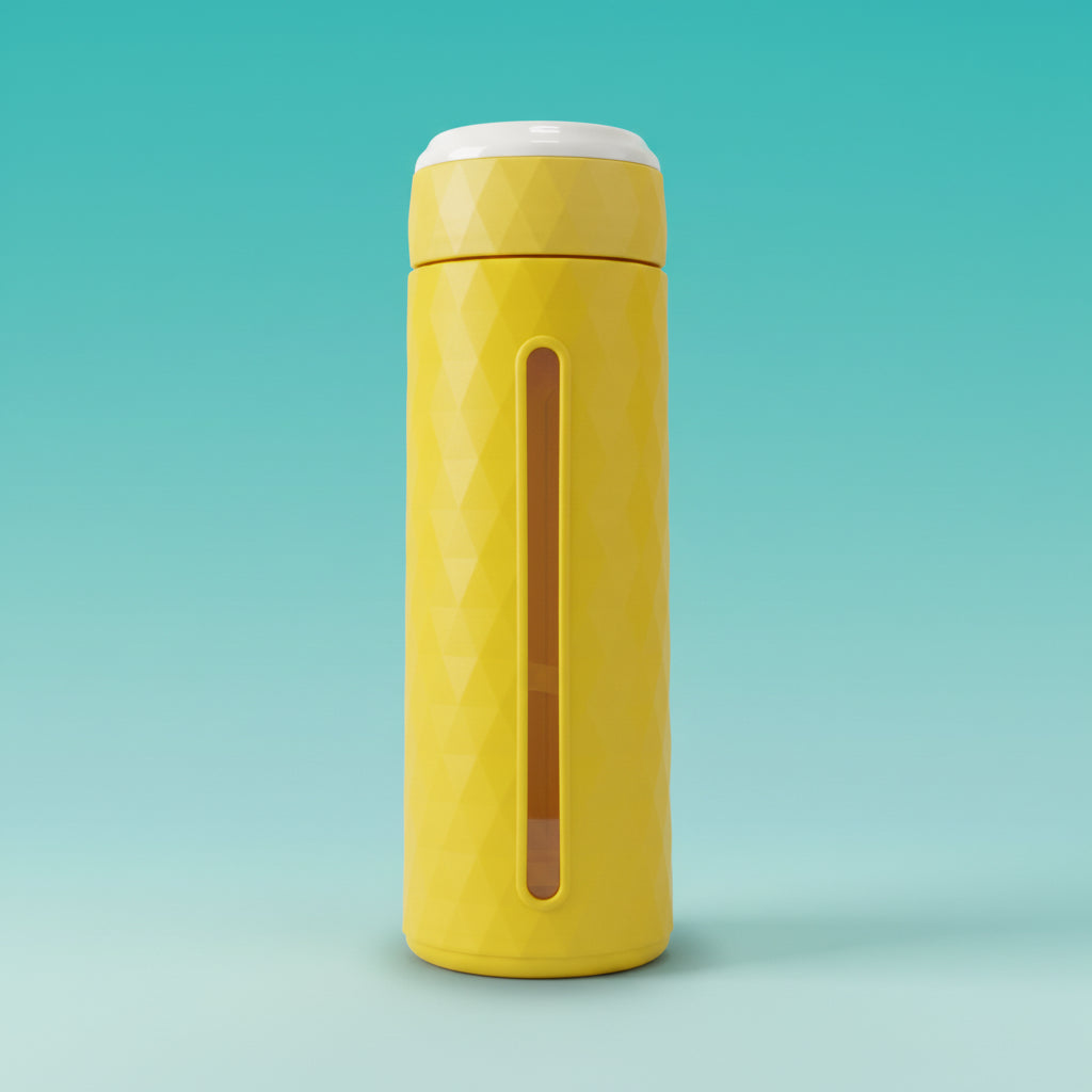 Diamond Bracket Glass Bottle by Gift Hub Mart