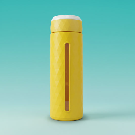 Diamond Bracket Glass Bottle by Gift Hub Mart