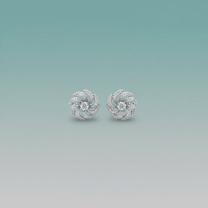 Diamond Studded Gold Plated Earrings by Gifthubmart