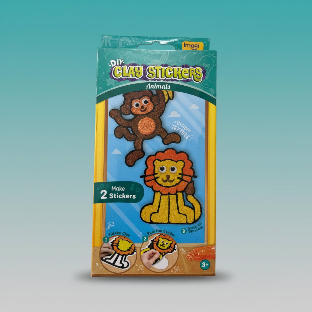 DIY Clay Stickers-Animals 3+ by Gift Hub Mart