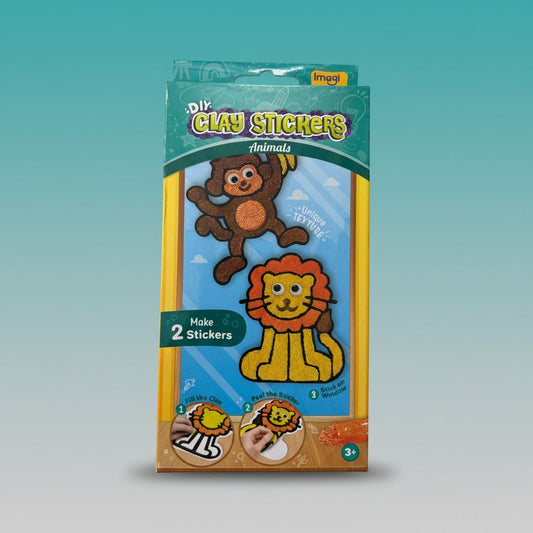 DIY Clay Stickers-Animals 3+ by Gift Hub Mart