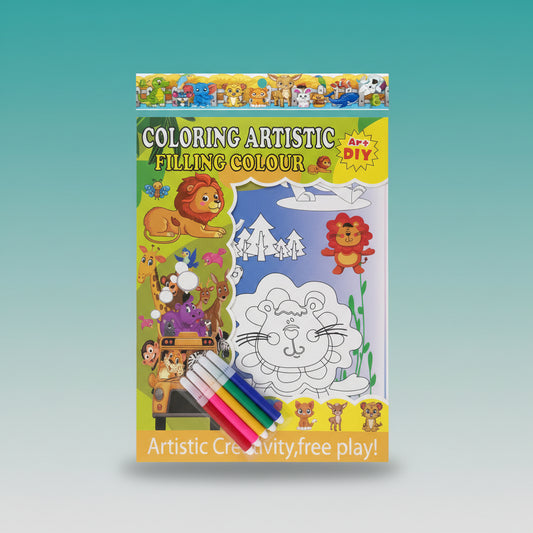 DIY Colouring Artistic Filling Colour Kit by Gift Hub Mart