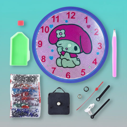 DIY Diamond Painting Clock Set by Gifthubmart