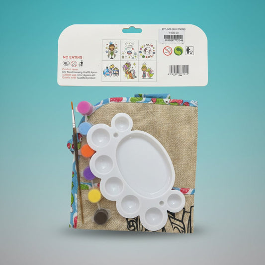 DIY Jute Apron Painting by Gift Hub Mart