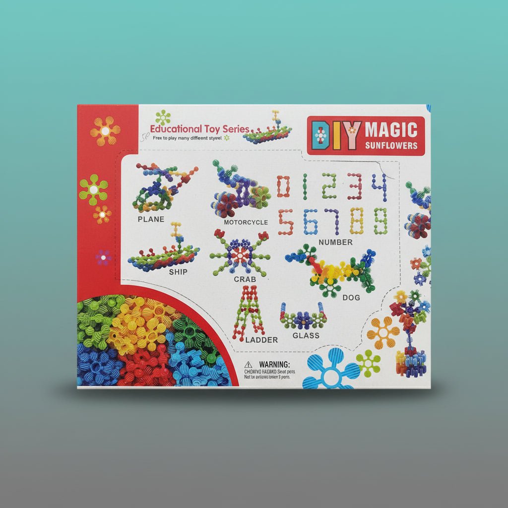 DIY Magic Sunflower Blocks Game 3+ by Gift Hub Mart