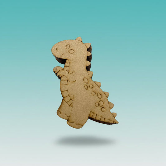 DIY Pre-Marked MDF Cutout- Dinosaur Fridge Magnet by Gift Hub Mart