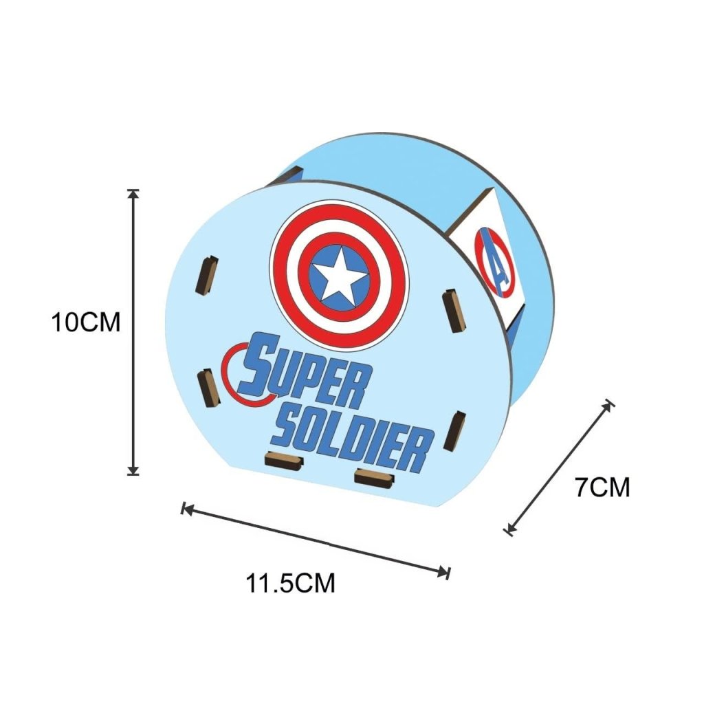 DIY Ratna Avengers Wooden Pen Stand 5+ by Gifthubmart