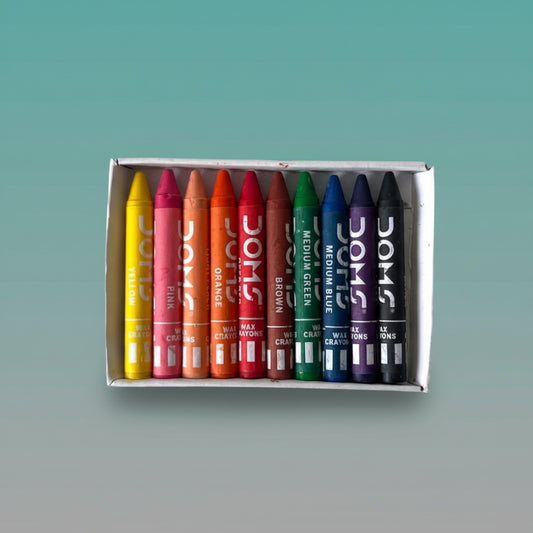 DOMS 10 Shade Wax Crayons by Gifthubmart