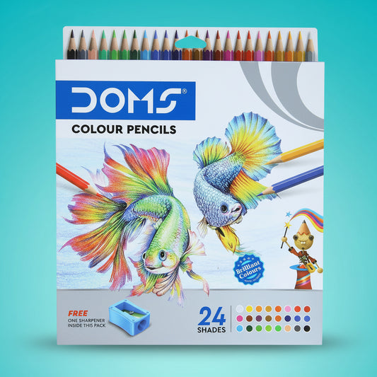 DOMS 24 Shade Colour Pencils by Gifthubmart