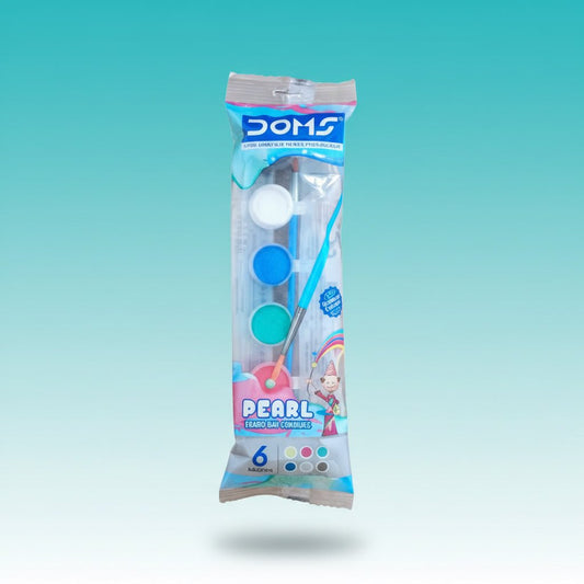 DOMS 6 Pearl Tempera Colour Set by Gift Hub Mart