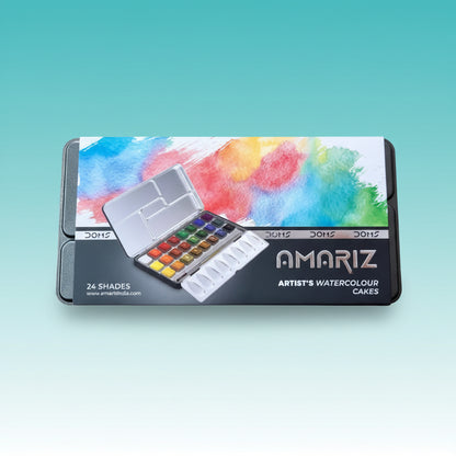 DOMS AMARIZ ARTIST WATER COLOUR CAKE 24 SHADES by Gift Hub Mart