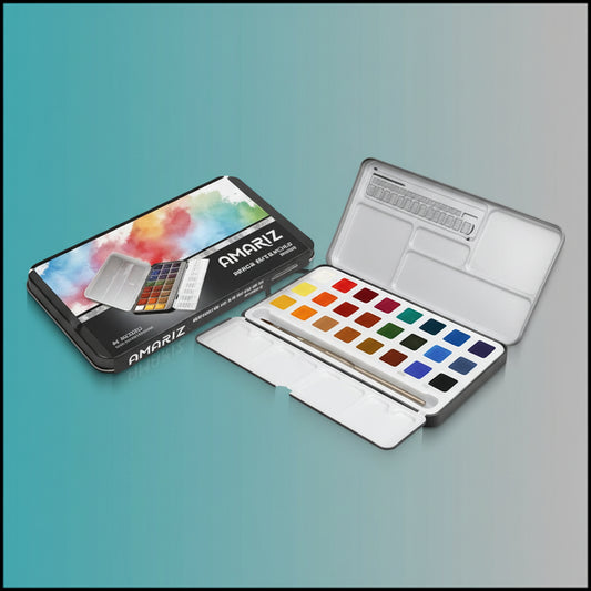 DOMS AMARIZ ARTIST WATER COLOUR CAKE 24 SHADES by Gift Hub Mart
