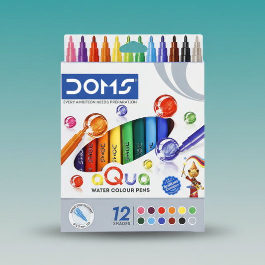 DOMS Aqua Water Colour Pens 12 Shades by Gifthubmart