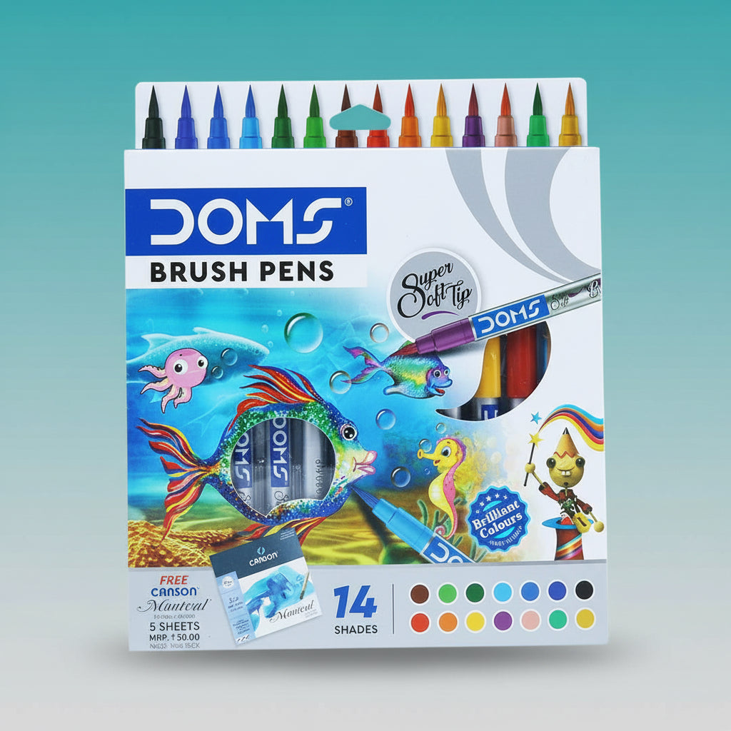 DOMS Brush Pen 14 Shades by Gifthubmart