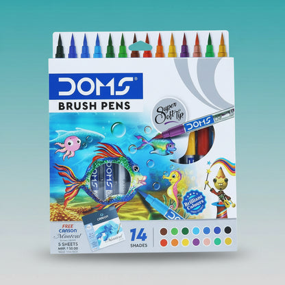 DOMS Brush Pen 14 Shades by Gifthubmart
