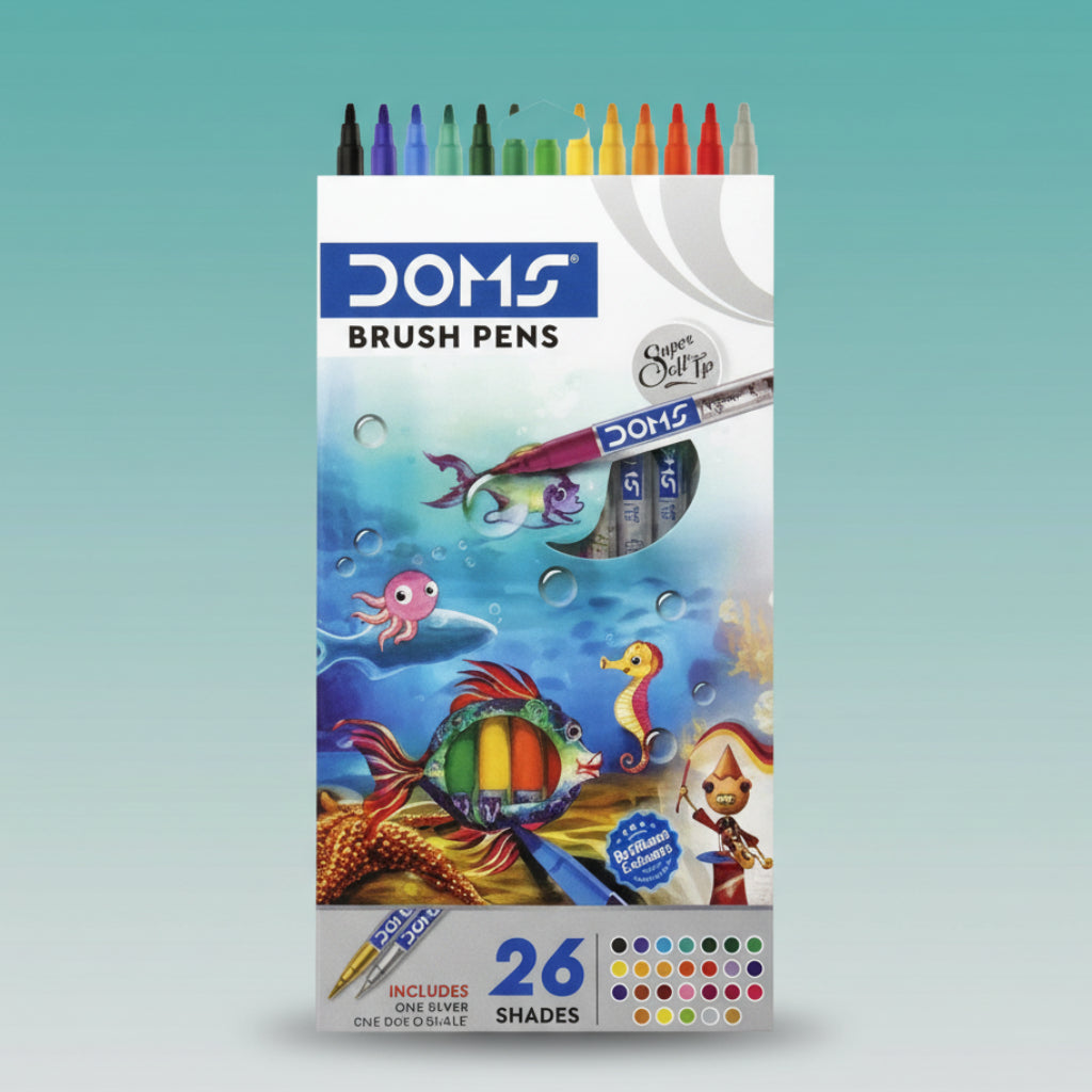 DOMS Brush Pen 26 Shades by Gift Hub Mart