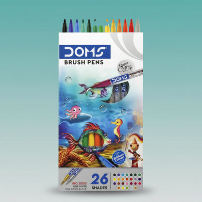 DOMS Brush Pen 26 Shades by Gift Hub Mart