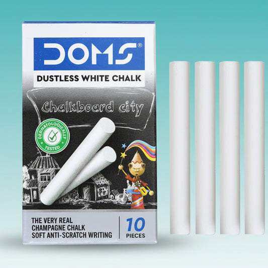 DOMS Dustless White Chalk by Gifthubmart