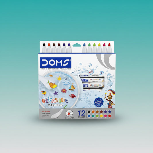 DOMS Floating Marker 12 Shades by Gift Hub Mart