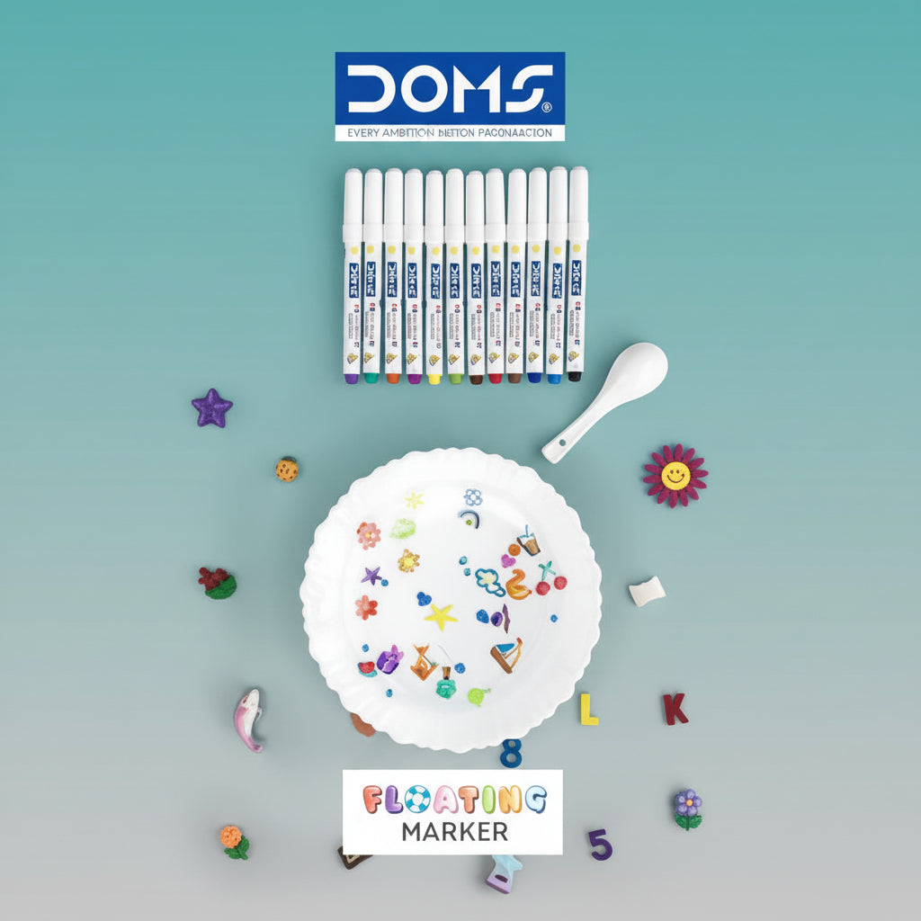 DOMS Floating Marker 12 Shades by Gift Hub Mart