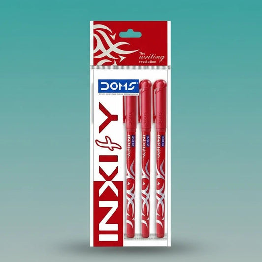 DOMS Inxify Ball Pen Red by Gift Hub Mart