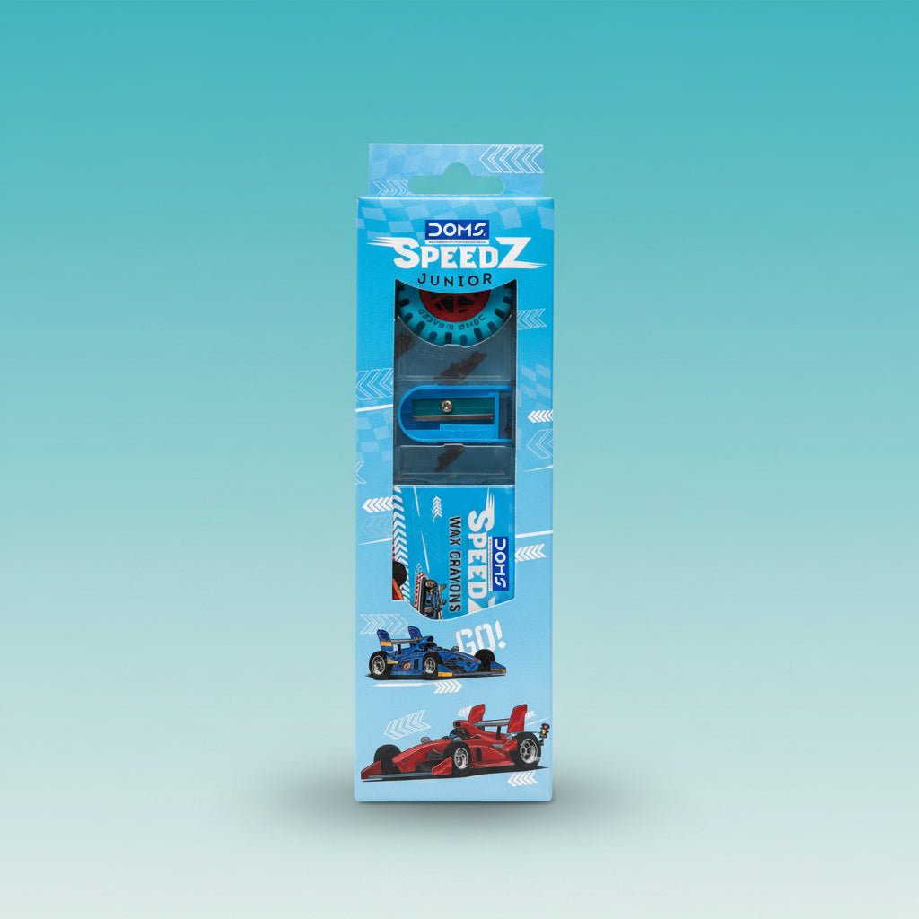 Doms Junior Speedz Kit by Gift Hub Mart in blue packaging