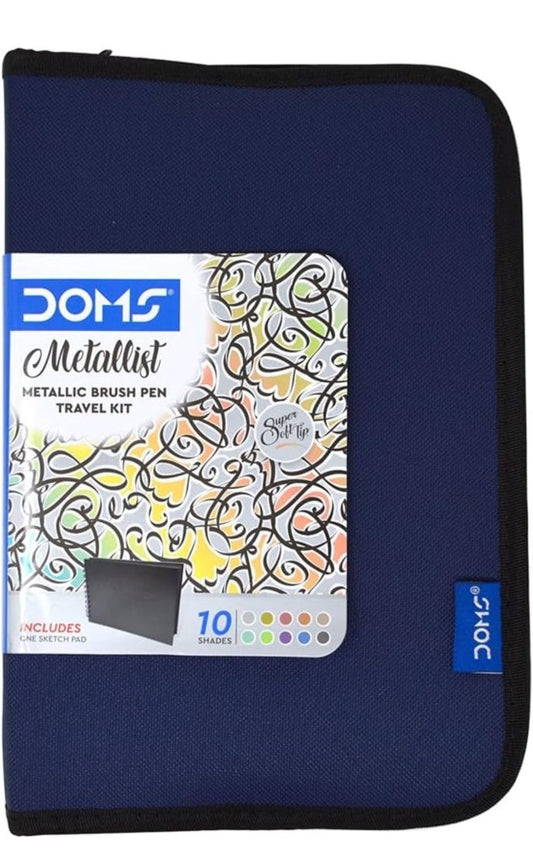 DOMS Metallic Brush Pen Travel Kit by Gift Hub Mart