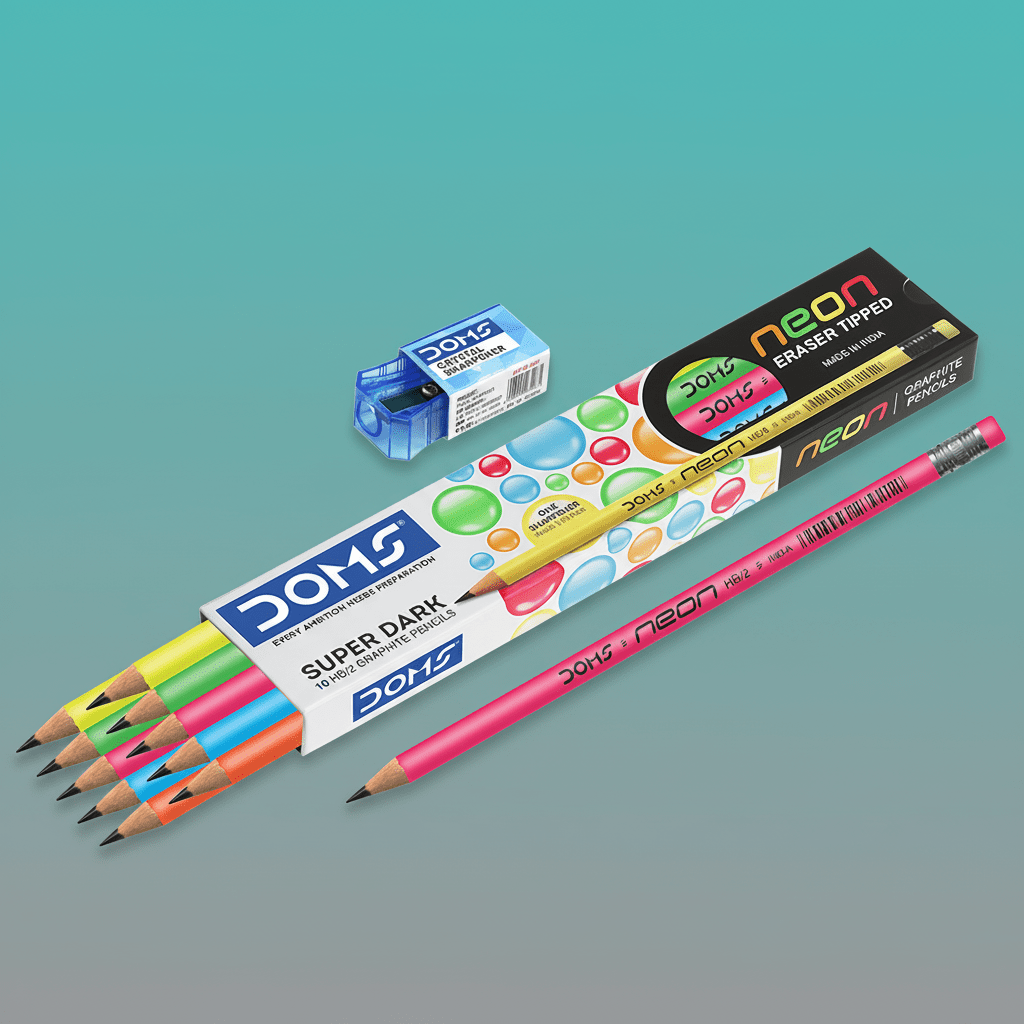 Doms Neon Graphite Pencil by Gift Hub Mart