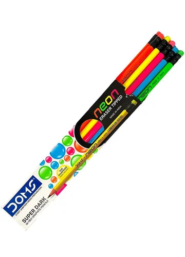 DOMS Neon Pencils Super Dark Graphite