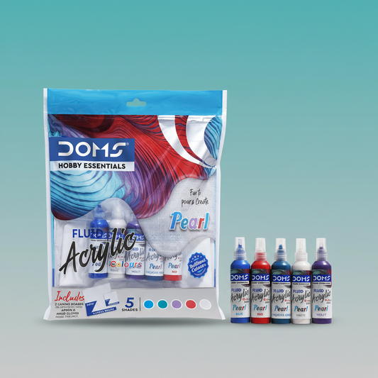 DOMS Pearl Fluid Acrylic Colours by Gifthubmart