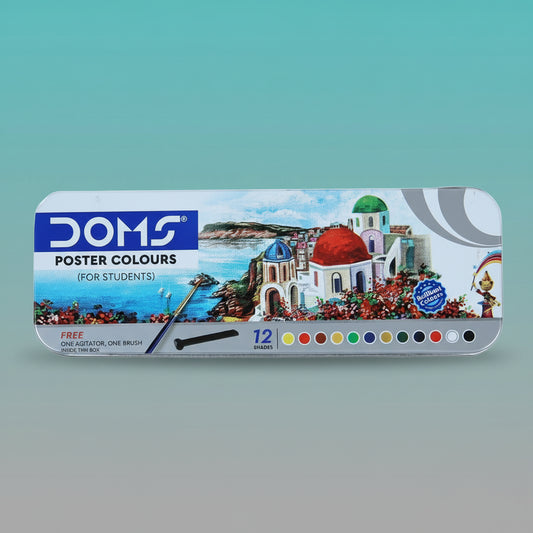 DOMS Poster Colours Set of 12 by Gifthubmart