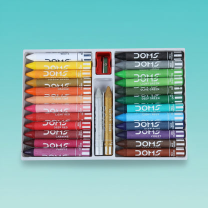DOMS Wax Crayons Jumbo 24 Shades by Gifthubmart