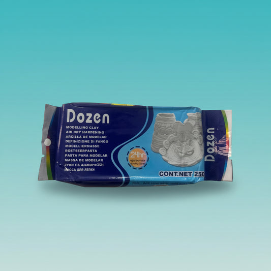 Dozen Modelling Clay White 250gm by Gifthubmart