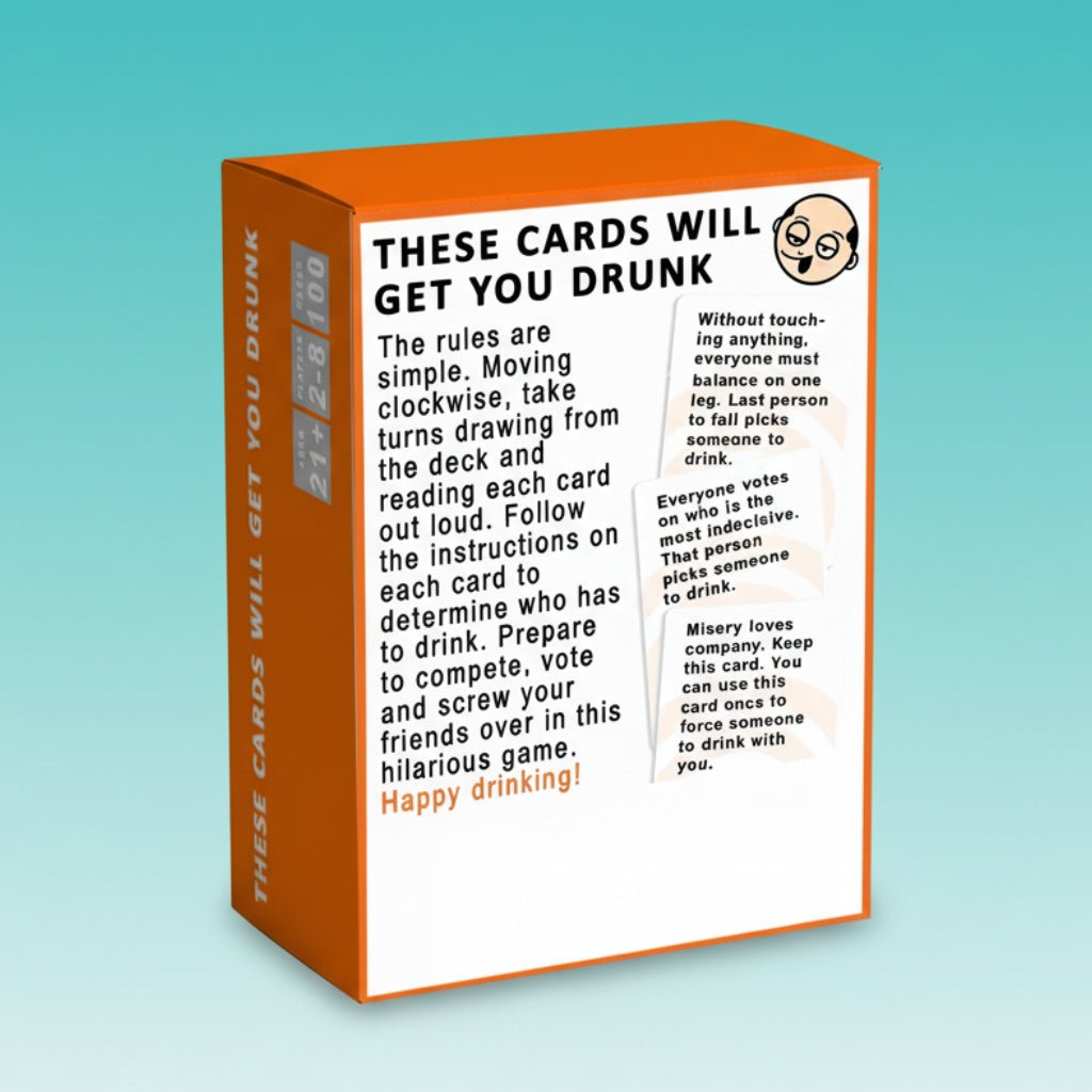 Drinking Card Game These Cards Will Get You Drunk by Gifthubmart