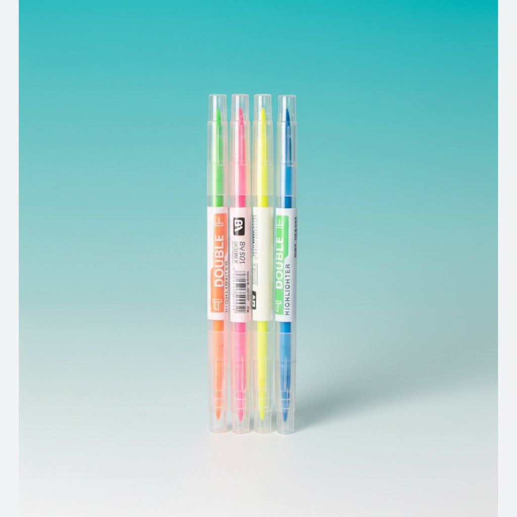 Dual Tip Highlighter Pen 6 by Gifthubmart