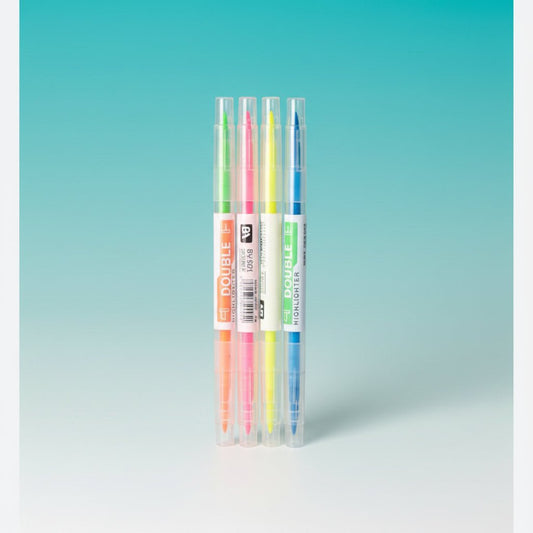 Dual Tip Highlighter Pen 6 by Gifthubmart