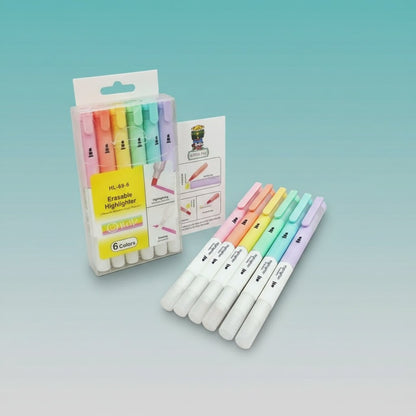 Dual Tip Highlighter Pen 6 by Gifthubmart