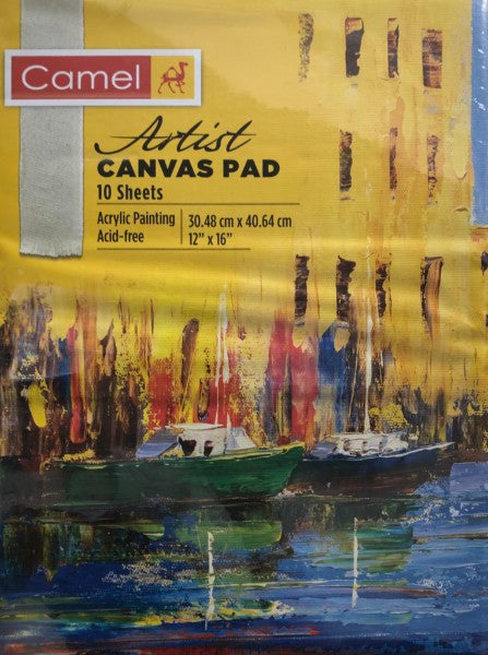 Camel Artist Canvas Pad 30.48x 40.64 cms