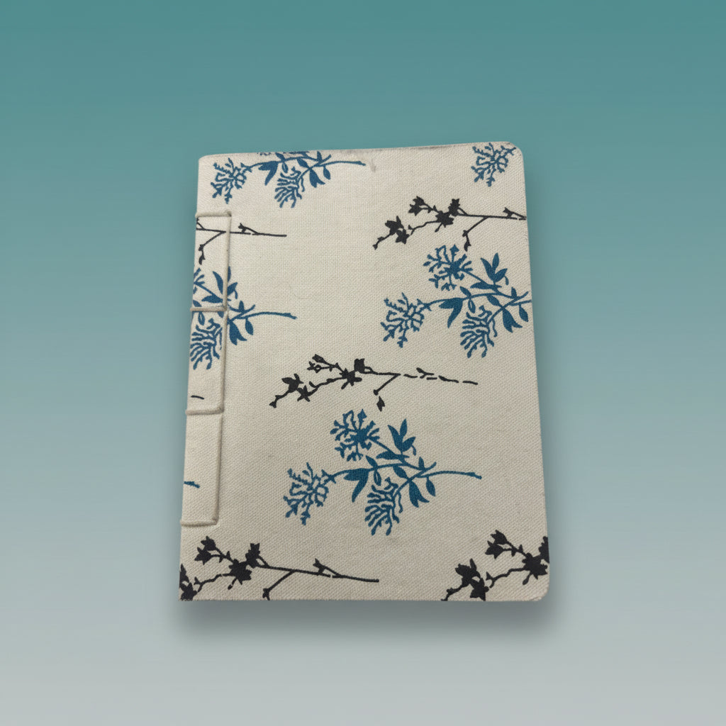 Eco Elephant Poop Notebook Unruled - Canvas Cover by Gift Hub Mart