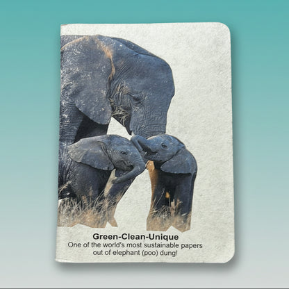 Eco Mini Diary Elephant Poop Diary - Unruled by Gifthubmart
